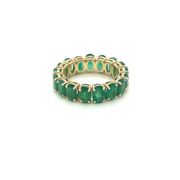 Emerald Infinity Ring