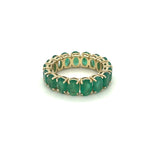 Emerald Infinity Ring