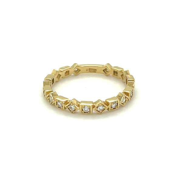 Geometric Eternity Band