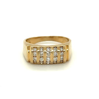 Vintage Diamond Bar Set Ring