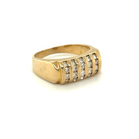 Vintage Diamond Bar Set Ring