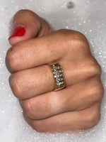 Vintage Diamond Bar Set Ring